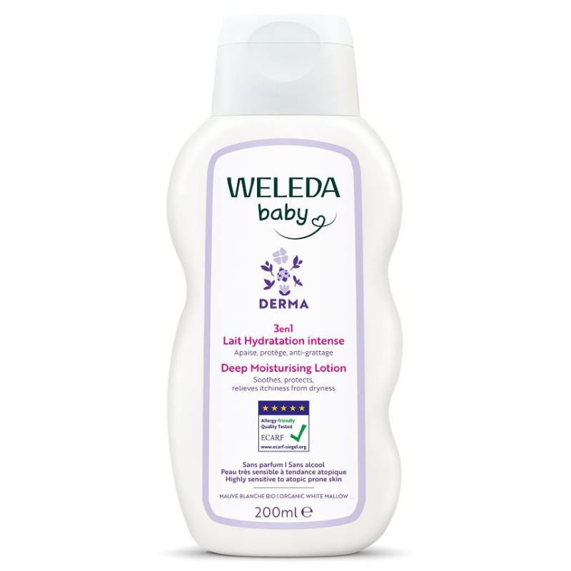 Weleda Lozione Idratante Intensiva 3 in 1 per Pelle Sensibile e Atopica 200ml Weleda Lozione Idratante Intensiva 3 in 1 per Pelle Sensibile e Atopica 200ml