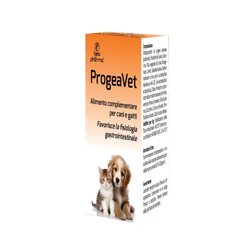 Progeavet integratore per benessere intestinale cani e gatti 30 compresse