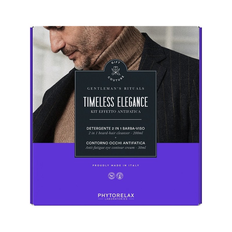 Phytorelax Gentleman's Rituals Timeless Elegance Kit per Cura Uomo Detergente 200ml + Contorno Occhi 30ml Phytorelax Gentleman's Rituals Timeless Elegance Kit per Cura Uomo Detergente 200ml + Contorno Occhi 30ml