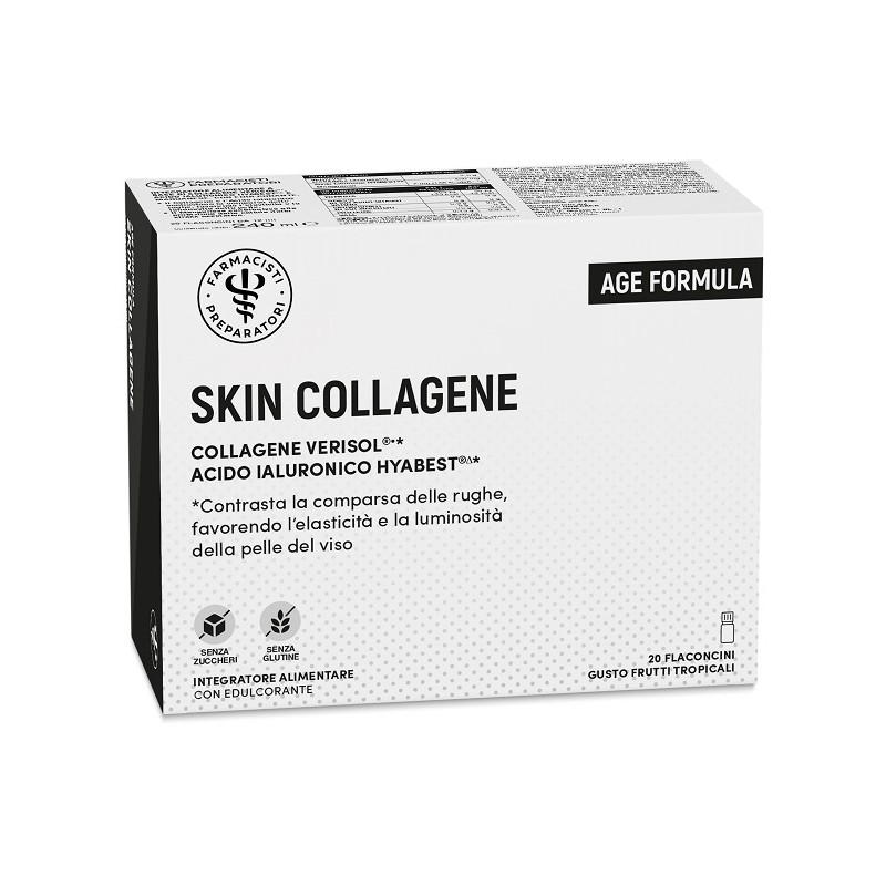 Scatola Unifarco Age Formula Skin Collagene per Pelle Giovane e Idratata 20 Flaconcini da 12ml