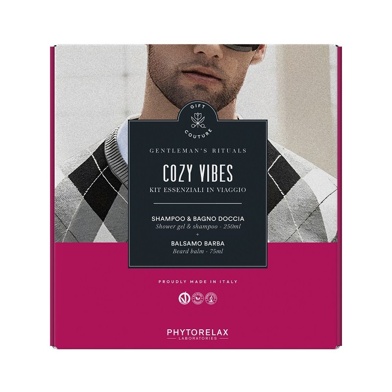 Phytorelax Gentleman's Rituals Cozy Vibes Kit per Cura Uomo da Viaggio Shampoo 250ml + Balsamo Barba 75ml Phytorelax Gentleman's Rituals Cozy Vibes Kit per Cura Uomo da Viaggio Shampoo 250ml + Balsamo Barba 75ml
