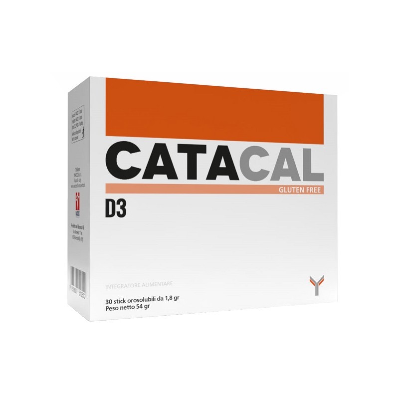 Catacal D3 integratore per ossa e denti 30 stick orosolubili Catacal D3 integratore per ossa e denti 30 stick orosolubili
