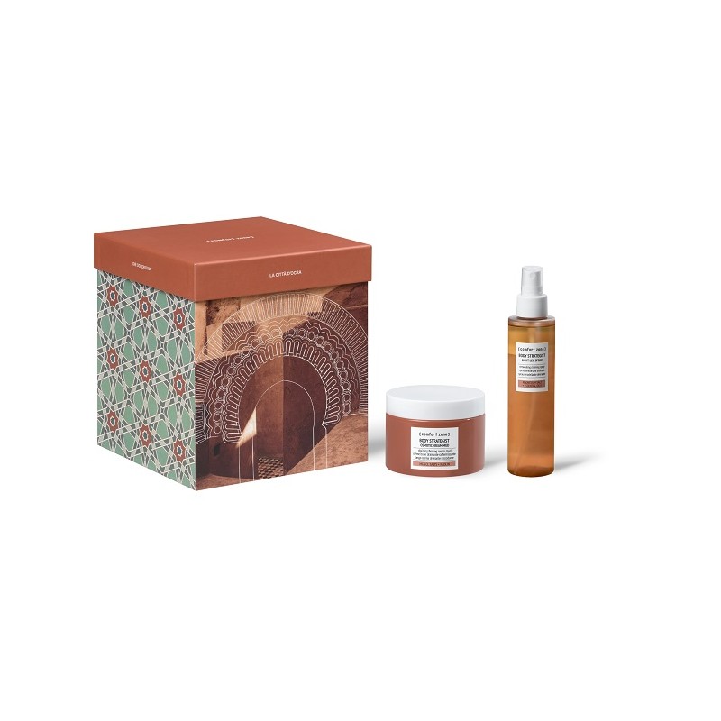 Body Strategist Kit The Ochre City trattamento drenante e rimodellante corpo spray 150ml + crema fango 270ml