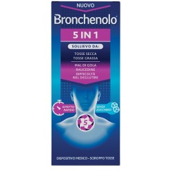 confezione di Bronchenolo 5 In 1 Sciroppo per Tosse Secca e Grassa 120ml confezione di Bronchenolo 5 In 1 Sciroppo per Tosse Secca e Grassa 120ml