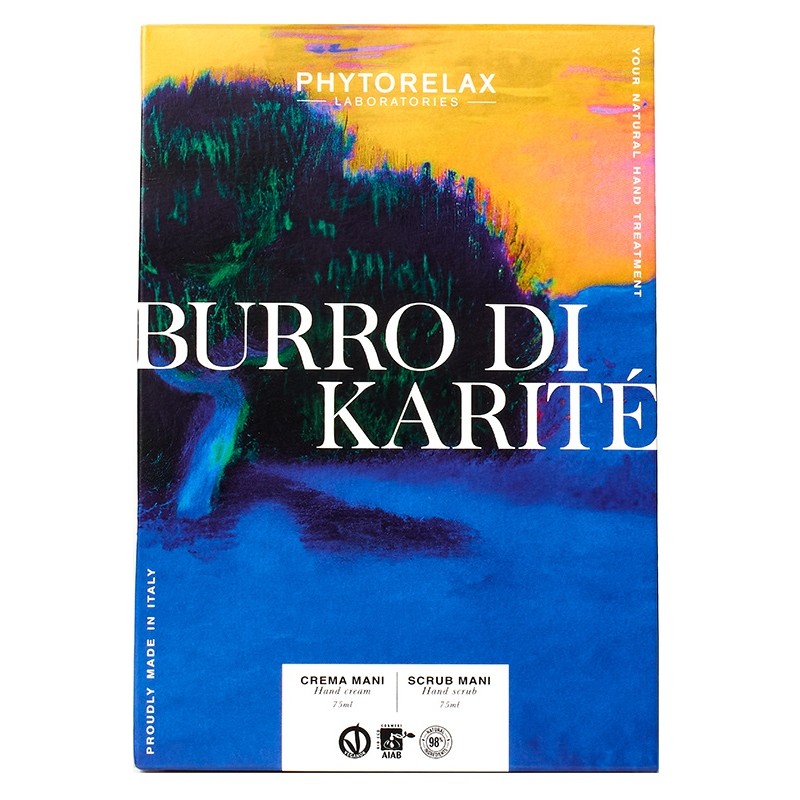 Phytorelax Trattamento Mani Burro di Karité Kit per Mani Secche e Sensibili Crema 75ml + Scrub 75ml Phytorelax Trattamento Mani Burro di Karité Kit per Mani Secche e Sensibili Crema 75ml + Scrub 75ml