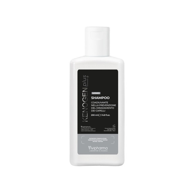 Kenogen Plus Shampoo Uomo anticaduta per capelli diradati flacone da 200ml