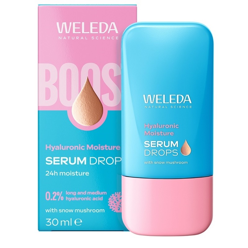 confezione di Weleda Hyaluronic Moisture Siero Viso Idratante Acido Ialuronico 30ml confezione di Weleda Hyaluronic Moisture Siero Viso Idratante Acido Ialuronico 30ml