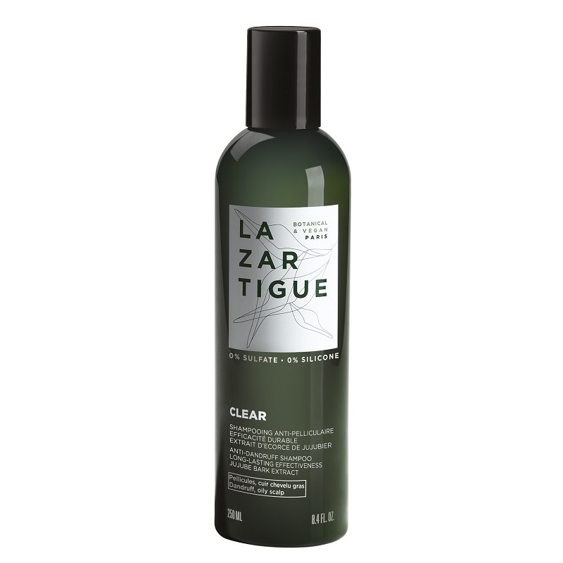 Lazartigue Clear Shampoo antiforfora per cuoio capelluto grasso 250ml Lazartigue Clear Shampoo antiforfora per cuoio capelluto grasso 250ml
