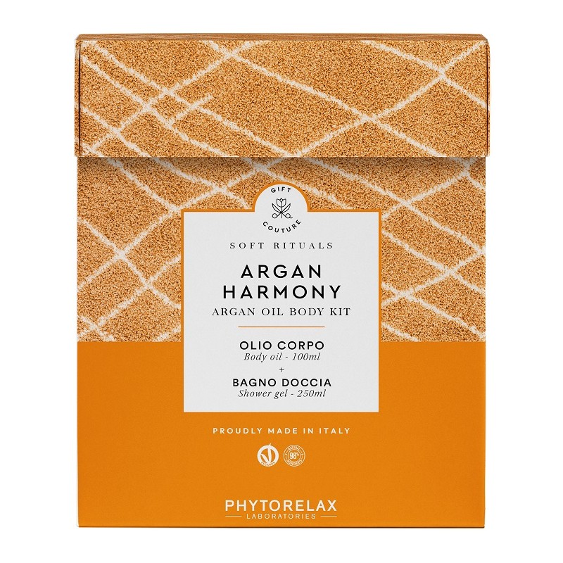 Phytorelax Argan Harmony Kit per Nutrimento Corpo con Olio di Argan 100ml + Bagno Doccia 250ml Phytorelax Argan Harmony Kit per Nutrimento Corpo con Olio di Argan 100ml + Bagno Doccia 250ml