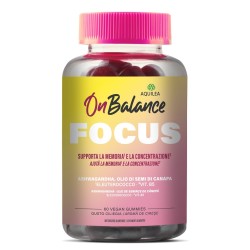 barattolo di On Balance Focus Integratore per Memoria e Concentrazione Gusto Ciliegia 60 Gummies barattolo di On Balance Focus Integratore per Memoria e Concentrazione Gusto Ciliegia 60 Gummies