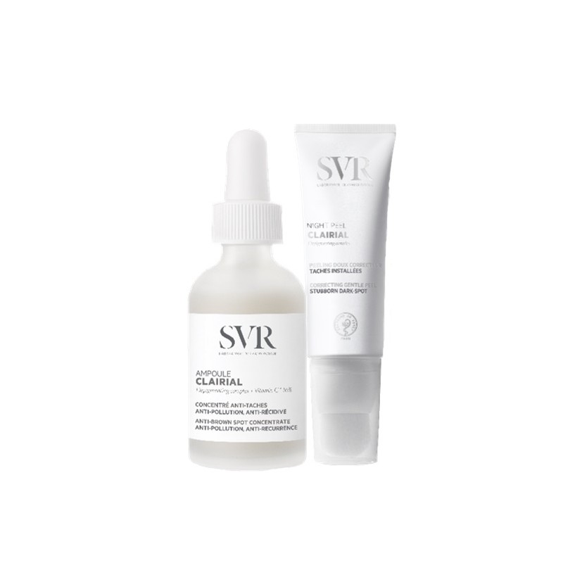 Set Clairial Ampoule + Night Peel trattamento anti-macchie completo per pelle luminosa 30ml+50ml