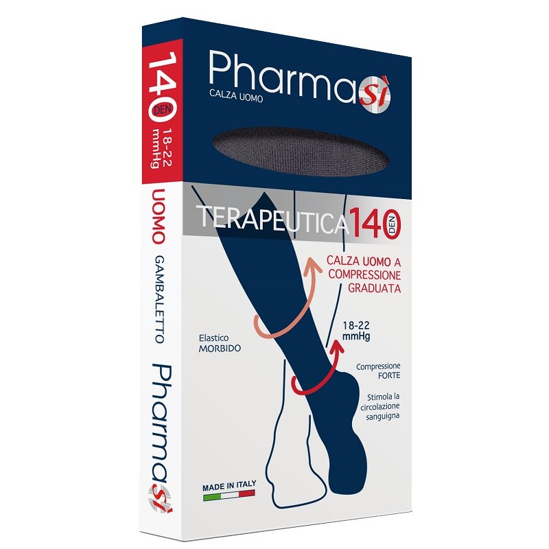 Calza Pharmasi Uomo 140 Denari per Circolazione Gambe Blu Taglia 37/39 1 Calza Calza Pharmasi Uomo 140 Denari per Circolazione Gambe Blu Taglia 37/39 1 Calza