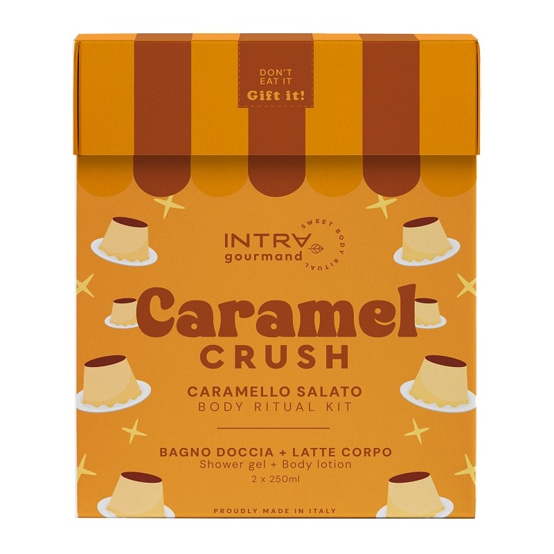 Body Ritual Kit Intra Gourmand Caramel Crush per Idratazione e Detersione Corpo 2x250ml Body Ritual Kit Intra Gourmand Caramel Crush per Idratazione e Detersione Corpo 2x250ml