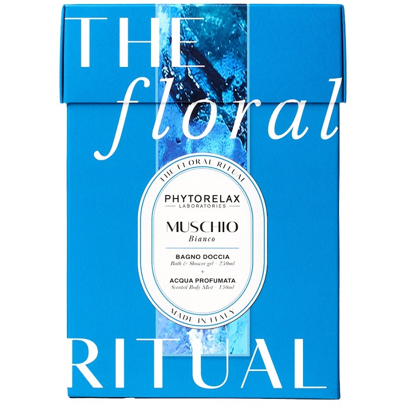 Phytorelax The Floral Ritual Muschio Bianco Kit per Idratazione e Profumazione Corpo 250ml+150ml Phytorelax The Floral Ritual Muschio Bianco Kit per Idratazione e Profumazione Corpo 250ml+150ml