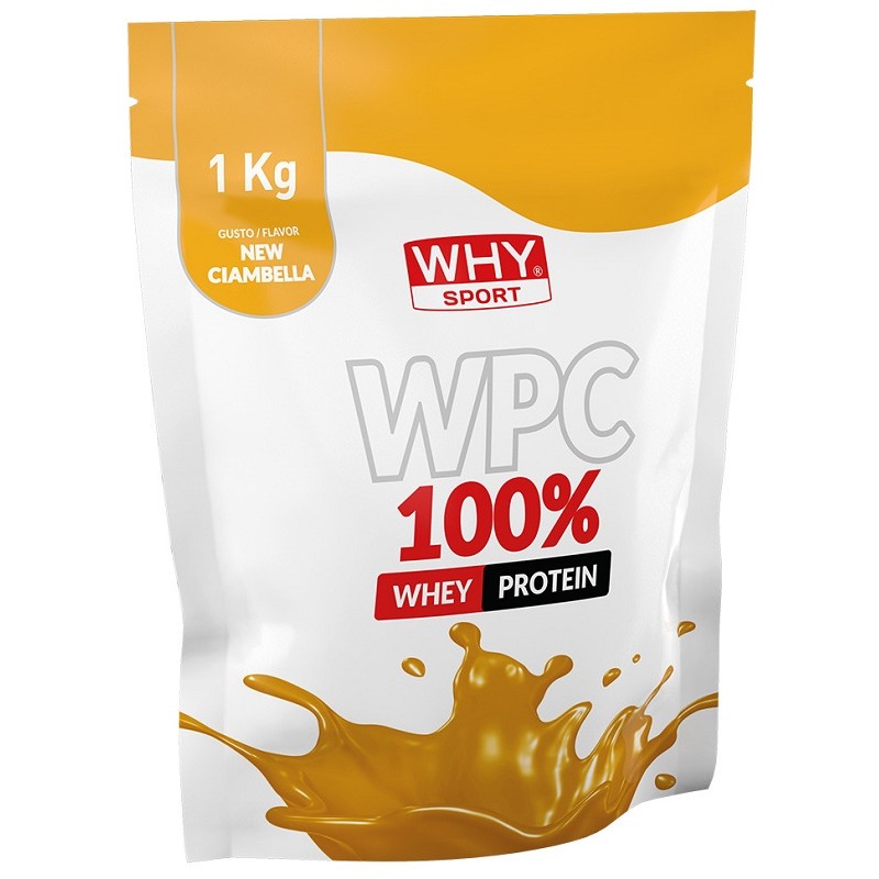 Whysport Wpc 100% Whey per Massa Muscolare Busta da 1.000g Whysport Wpc 100% Whey per Massa Muscolare Busta da 1.000g