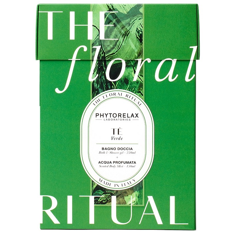 Phytorelax The Floral Ritual Tè Verde Kit per Pelle Morbida e Profumata Bagno Doccia 250ml + Acqua Profumata 150ml Phytorelax The Floral Ritual Tè Verde Kit per Pelle Morbida e Profumata Bagno Doccia 250ml + Acqua Profumata 150ml