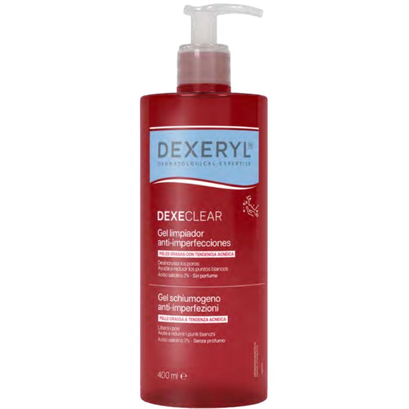 flacone di Avene Dexeclear Gel Schiumogeno Anti Imperfezioni Pelle Grassa 400ml flacone di Avene Dexeclear Gel Schiumogeno Anti Imperfezioni Pelle Grassa 400ml