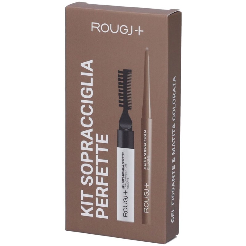confezione di Rougj Kit Sopracciglia Perfette Matita Colore Light + Gel Fissante Trasparente confezione di Rougj Kit Sopracciglia Perfette Matita Colore Light + Gel Fissante Trasparente