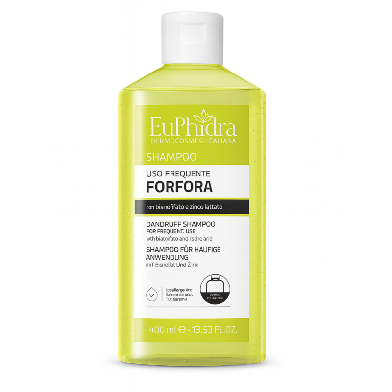 flacone di Euphidra Shampoo ad Uso Frequente Forfora 400ml flacone di Euphidra Shampoo ad Uso Frequente Forfora 400ml