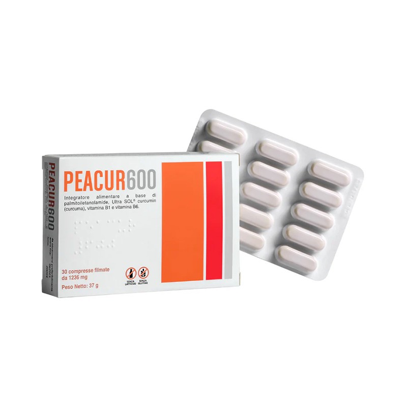 Peacur 600 integratore per articolazioni e sistema nervoso 30 compresse filmate