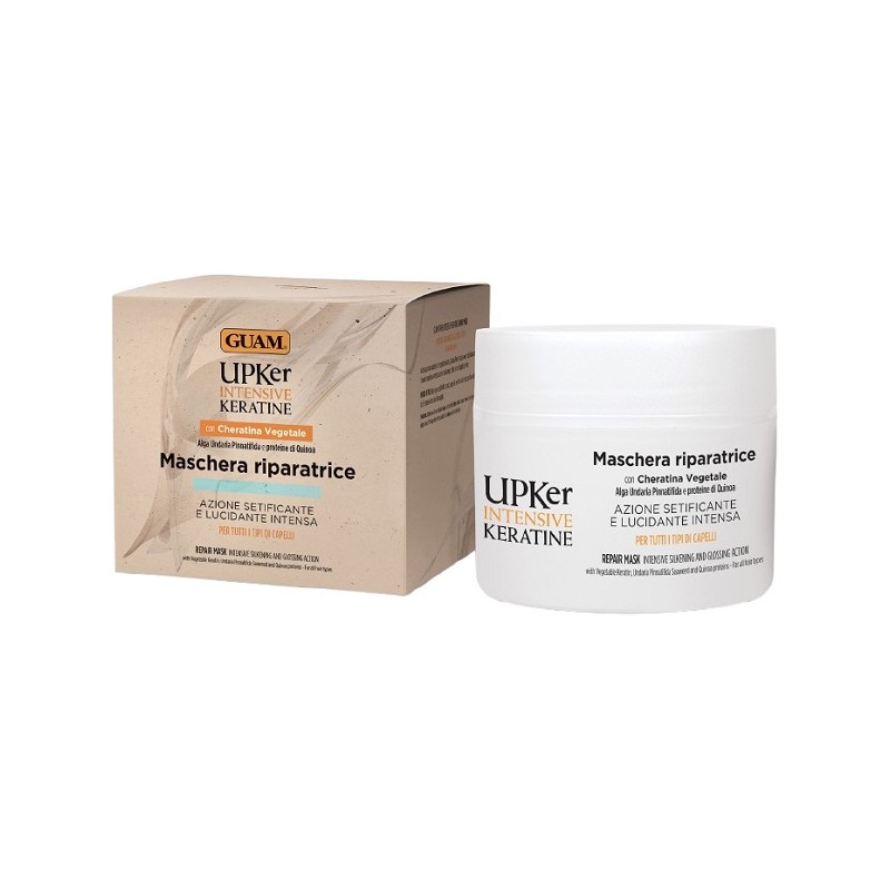 Guam Upker Intensive Keratine Maschera Riparatrice per Capelli Danneggiati 200 ml