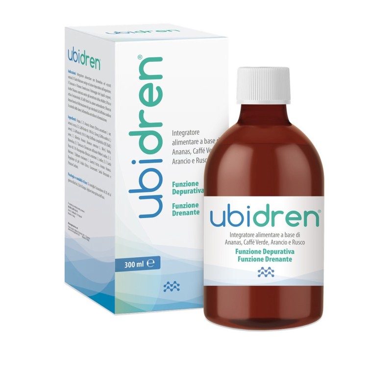 Ubidren integratore depurativo e drenante soluzione 300 ml Ubidren integratore depurativo e drenante soluzione 300 ml
