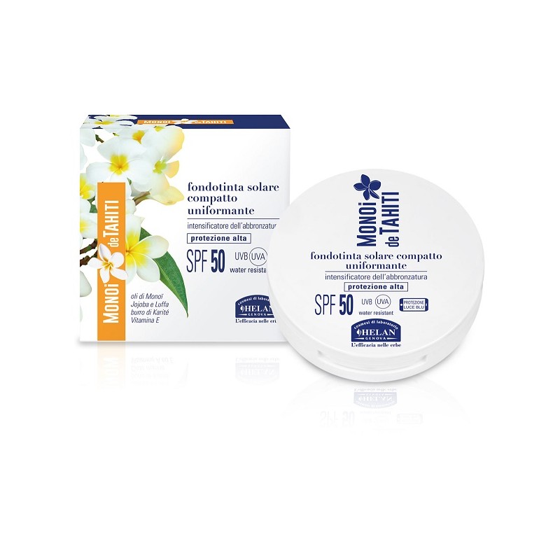 Helan Monoi De Tahiti Tiki Fondotinta Compatto fondotinta solare uniformante SPF50 vasetto 8 ml