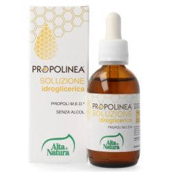 Flacone di Propolinea Soluzione Idroglicerica Integratore Propoli per Gola 50ml Flacone di Propolinea Soluzione Idroglicerica Integratore Propoli per Gola 50ml