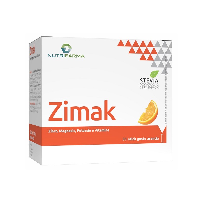 Zimak Arancia integratore per energia e muscoli 30 stick Zimak Arancia integratore per energia e muscoli 30 stick