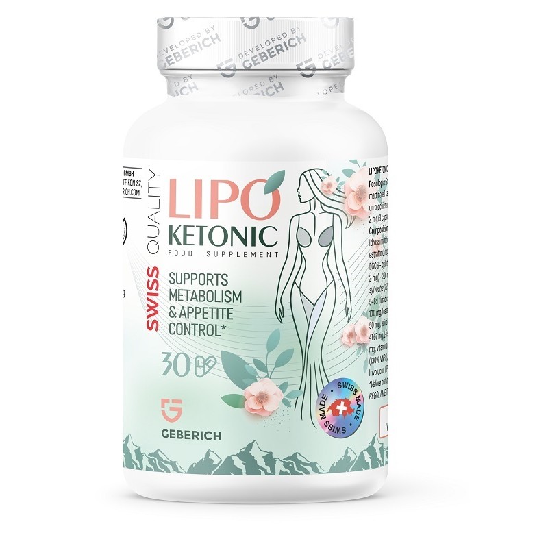 Formato di Geberich Lipoketonik integratore per metabolismo e controllo peso 30 capsule