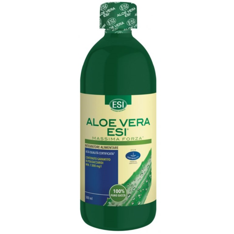 flacone di Esi Aloe Vera Massima Forza Integratore Depurativo 500ml flacone di Esi Aloe Vera Massima Forza Integratore Depurativo 500ml