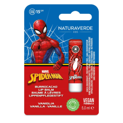 confezione di Spiderman Burrocacao Labbra Nutriente alla Vaniglia con SPF15 Stick 5ml