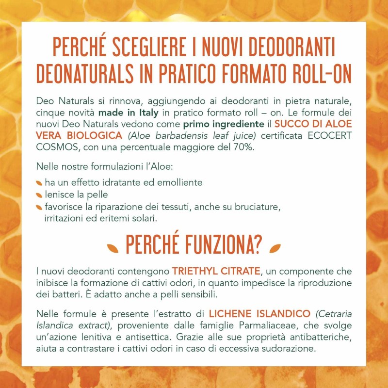 Scatola integra del prodotto Deodorante Roll-On Lenitivo al Miele di Manuka 50 ml Scatola integra del prodotto Deodorante Roll-On Lenitivo al Miele di Manuka 50 ml