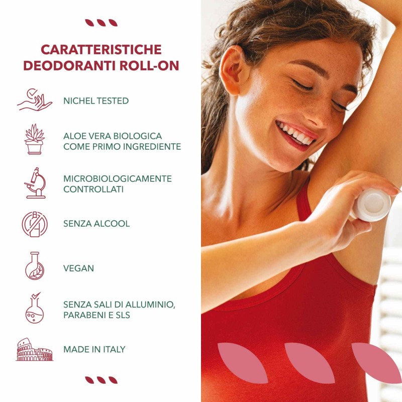 Confezione commerciale diDeonaturals Roll On Rosa per Idratazione Profonda 50ml Confezione commerciale diDeonaturals Roll On Rosa per Idratazione Profonda 50ml