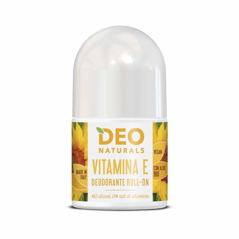 Presentazione grafica di Deodorante Roll-on Idratante alla Vitamina E 50 ml Presentazione grafica di Deodorante Roll-on Idratante alla Vitamina E 50 ml