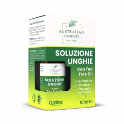 Foto illustrativa del packaging di Soluzione Unghie Rinforzante al Tea Tree Oil 10 ml