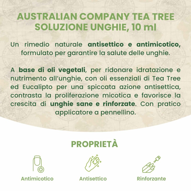 Immagine della scatola di Soluzione Unghie Rinforzante al Tea Tree Oil 10 ml Immagine della scatola di Soluzione Unghie Rinforzante al Tea Tree Oil 10 ml