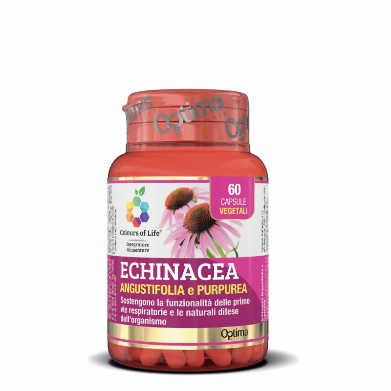 Confezione originale di Echinacea Angustifolia e Purpurea Anti-infiammatorio 60 Capsule Confezione originale di Echinacea Angustifolia e Purpurea Anti-infiammatorio 60 Capsule