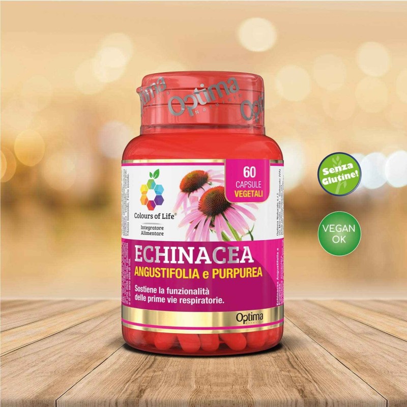 Primo piano di Echinacea Angustifolia e Purpurea Anti-infiammatorio 60 Capsule Primo piano di Echinacea Angustifolia e Purpurea Anti-infiammatorio 60 Capsule