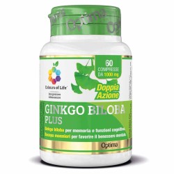 Foto della confezione di Ginkgo Biloba Plus Mente 60 Compresse 1000mg Foto della confezione di Ginkgo Biloba Plus Mente 60 Compresse 1000mg