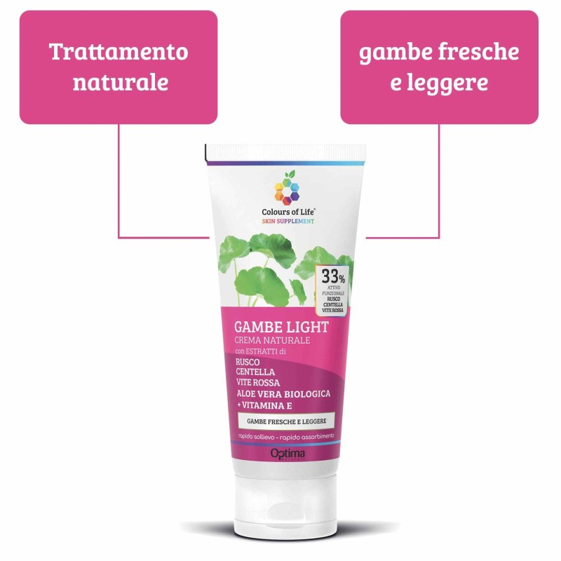 Confezione commerciale di Crema Eudermica Gambe Light per Pesantezza Light 100ml Confezione commerciale di Crema Eudermica Gambe Light per Pesantezza Light 100ml