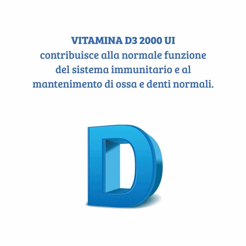 Primo piano di Vitamina D3 2000 UI Integratore di Vitamina D 60 Compresse Primo piano di Vitamina D3 2000 UI Integratore di Vitamina D 60 Compresse