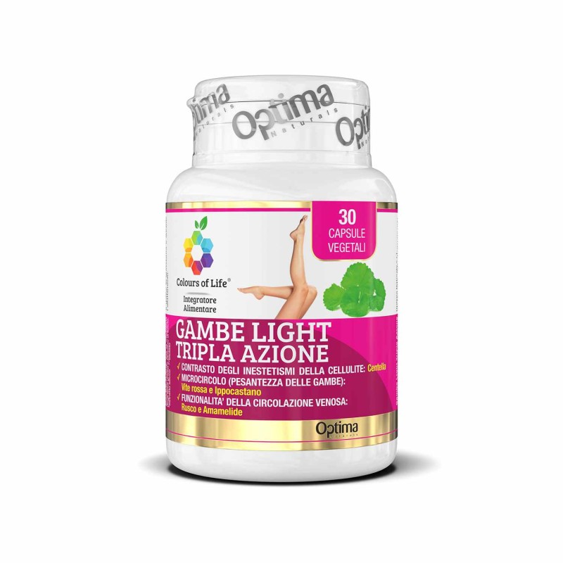 Packaging integro del prodotto Gambe Light Integratore per Gambe 30 Capsule Packaging integro del prodotto Gambe Light Integratore per Gambe 30 Capsule