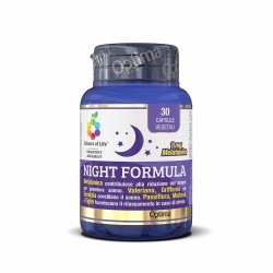 Immagine della scatola di Night Formula Integratore per il Sonno 30 Capsule