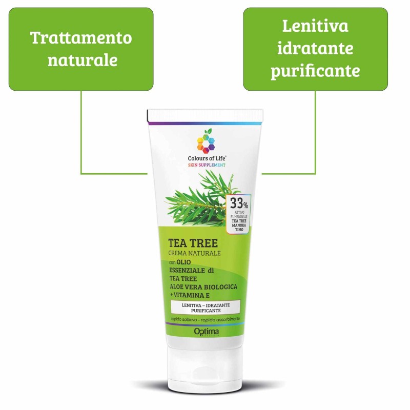 Visualizzazione chiara di Tea Tree Crema per Acne 100ml Visualizzazione chiara di Tea Tree Crema per Acne 100ml