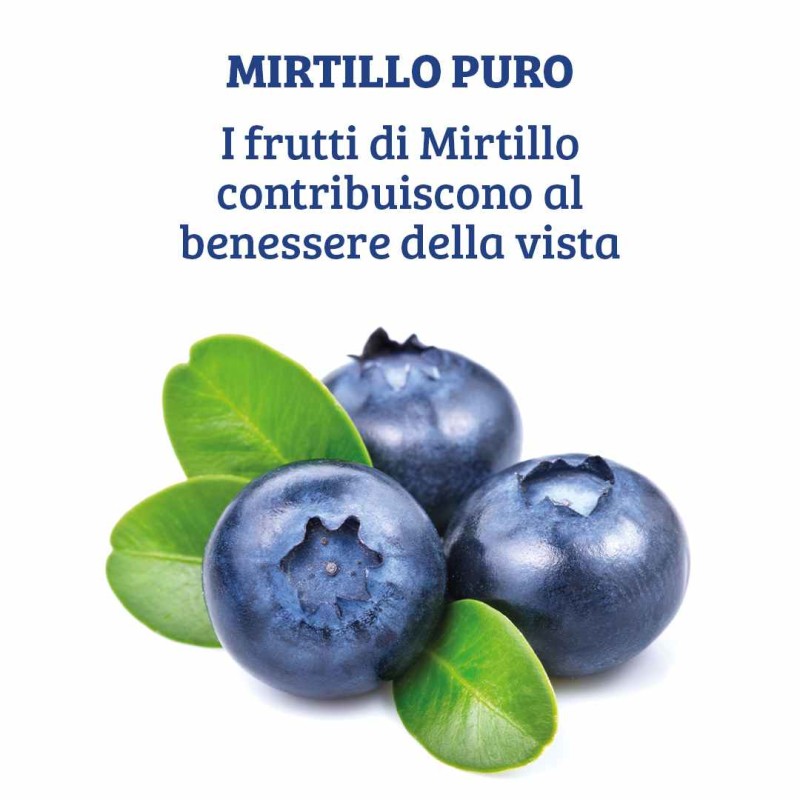 Primo piano di Mirtillo Puro Integratore per Vista 60 Capsule Primo piano di Mirtillo Puro Integratore per Vista 60 Capsule