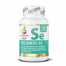 Packaging integro del prodotto Selenio 55 Integratore Capelli e Unghie 120 Compresse Packaging integro del prodotto Selenio 55 Integratore Capelli e Unghie 120 Compresse