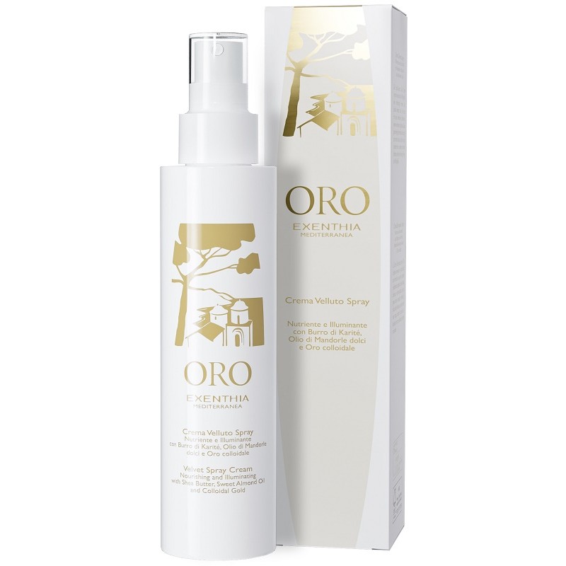 Exenthia Mediterranea Oro Crema Velluto Spray per Pelle Morbida e Luminosa 150 ml Exenthia Mediterranea Oro Crema Velluto Spray per Pelle Morbida e Luminosa 150 ml