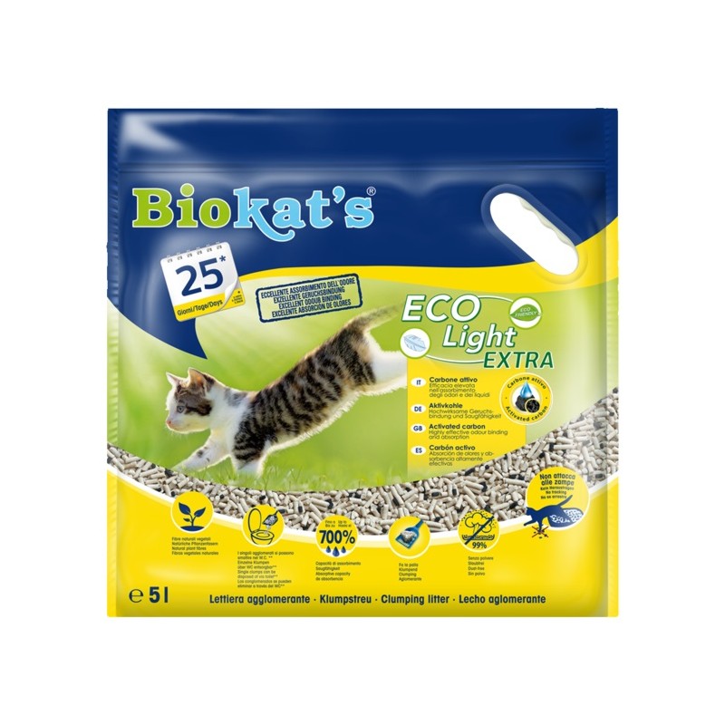 Gimborn Biokat's Lettiera Eco Light Extra 5 Lt Lettiera Vegetale Agglomerante Gimborn Biokat's Lettiera Eco Light Extra 5 Lt Lettiera Vegetale Agglomerante