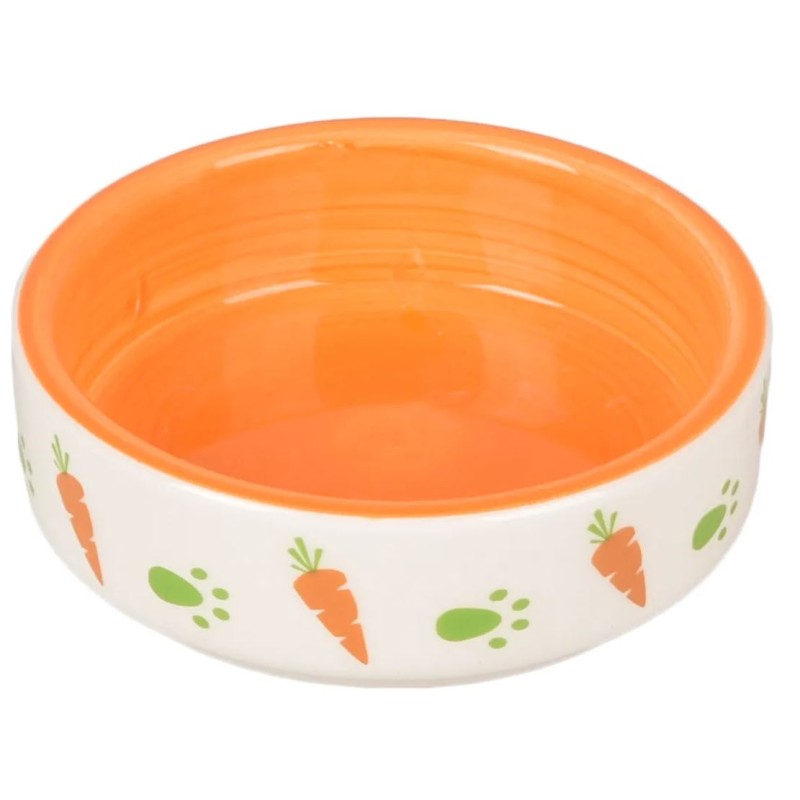 Flamingo Roditori Ciotola in Ceramica Iggy 8,5 cm 100 ml Bianco/Arancio Flamingo Roditori Ciotola in Ceramica Iggy 8,5 cm 100 ml Bianco/Arancio